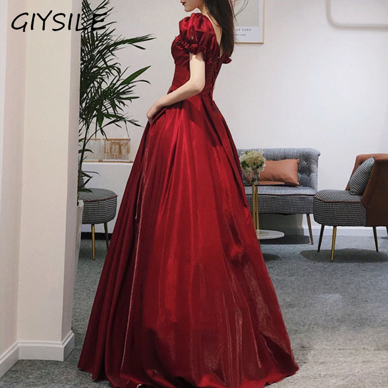 Women'S Formal Dinner Wear - Avondjurk Rode Bruids Toast Dragen Nieuwe