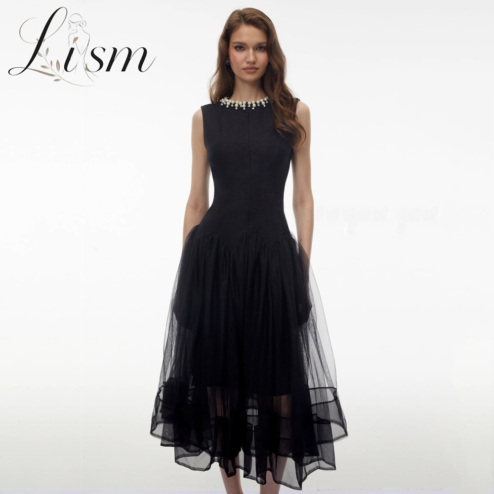 Women Formal Wear Black - Lism Prachtige Zwarte Gala Jurken met