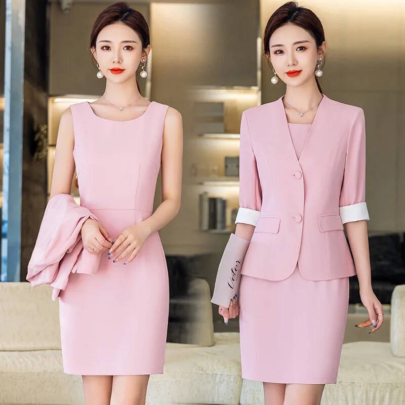 Women Formal Wear Stitching - Plus Size 5XL Formele Dames Pakken