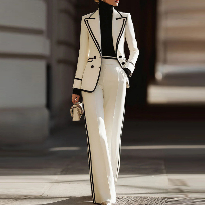 Female Formal Wear - A+ Sale Dames Dubbelgeknoopte Blazer 2-delige
