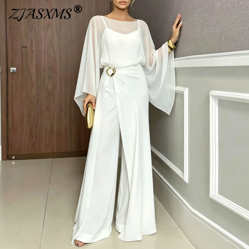 Female Formal Wear - Vrouwen formele jumpsuit 2-delige set pure