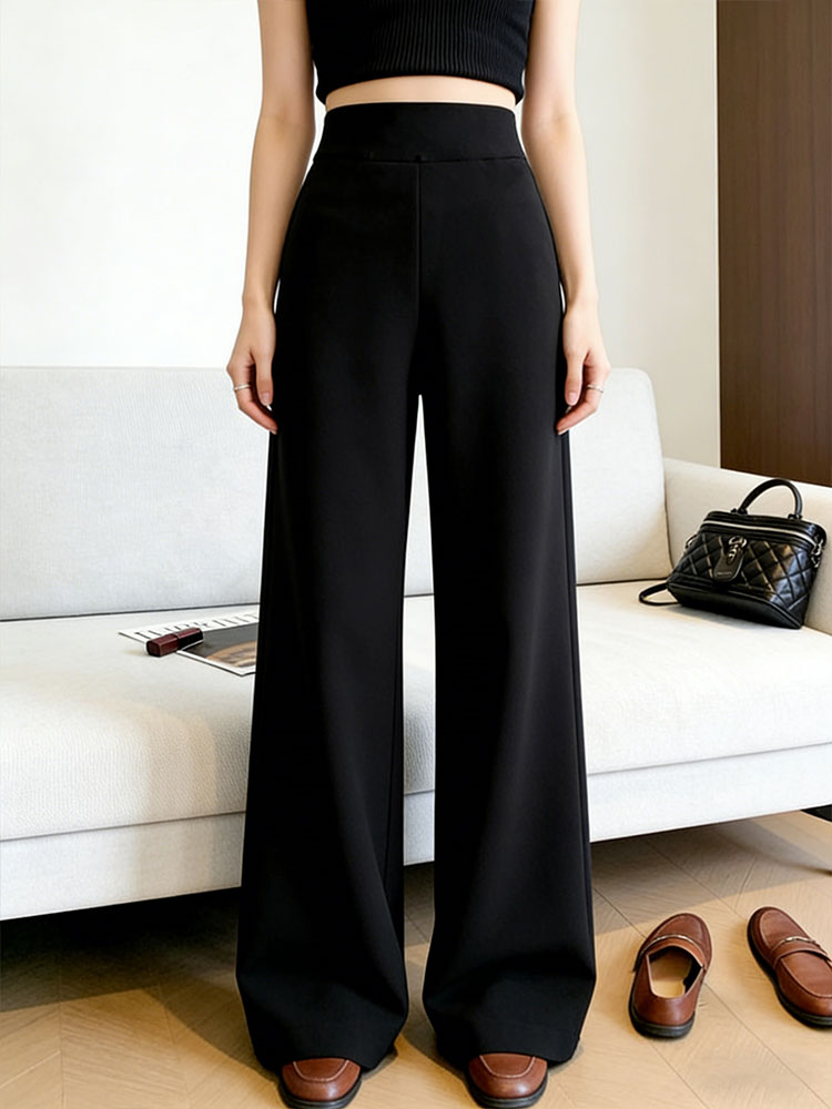 Elegante zwarte broek met hoge - Women Formal Wear Black recensie en prijs