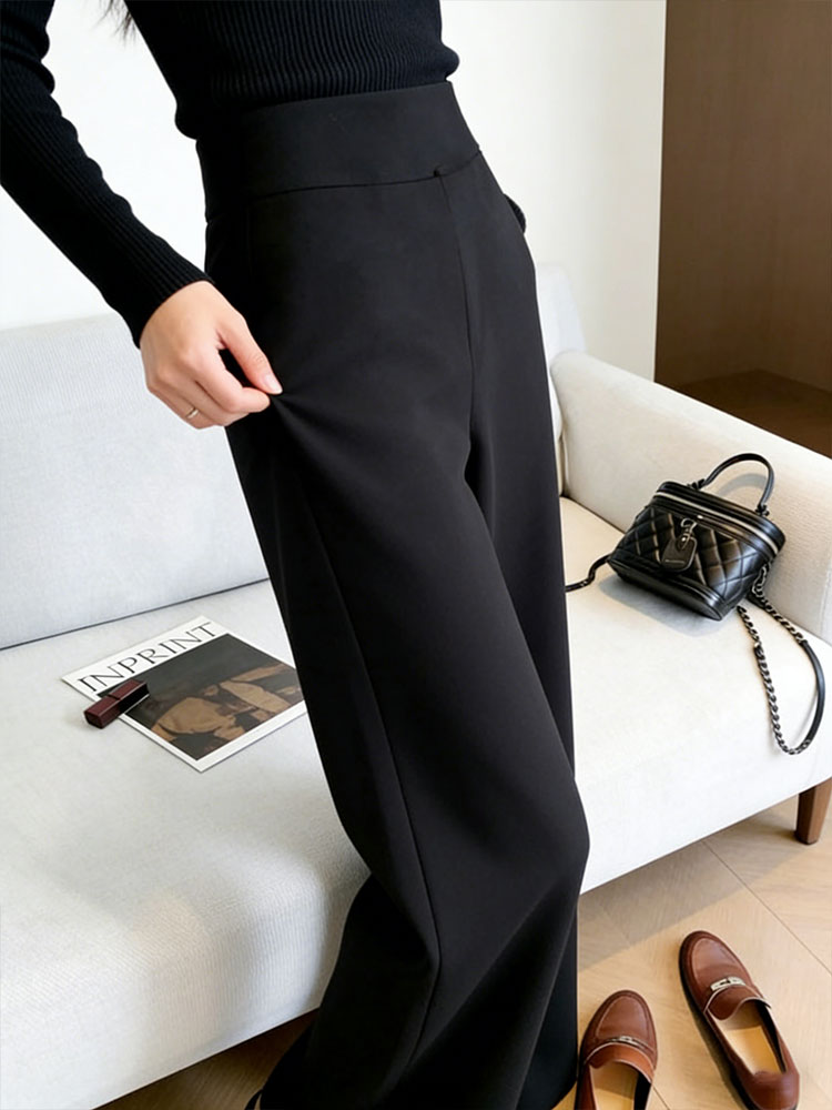 Elegante zwarte broek met hoge - Women Formal Wear Black recensie en prijs