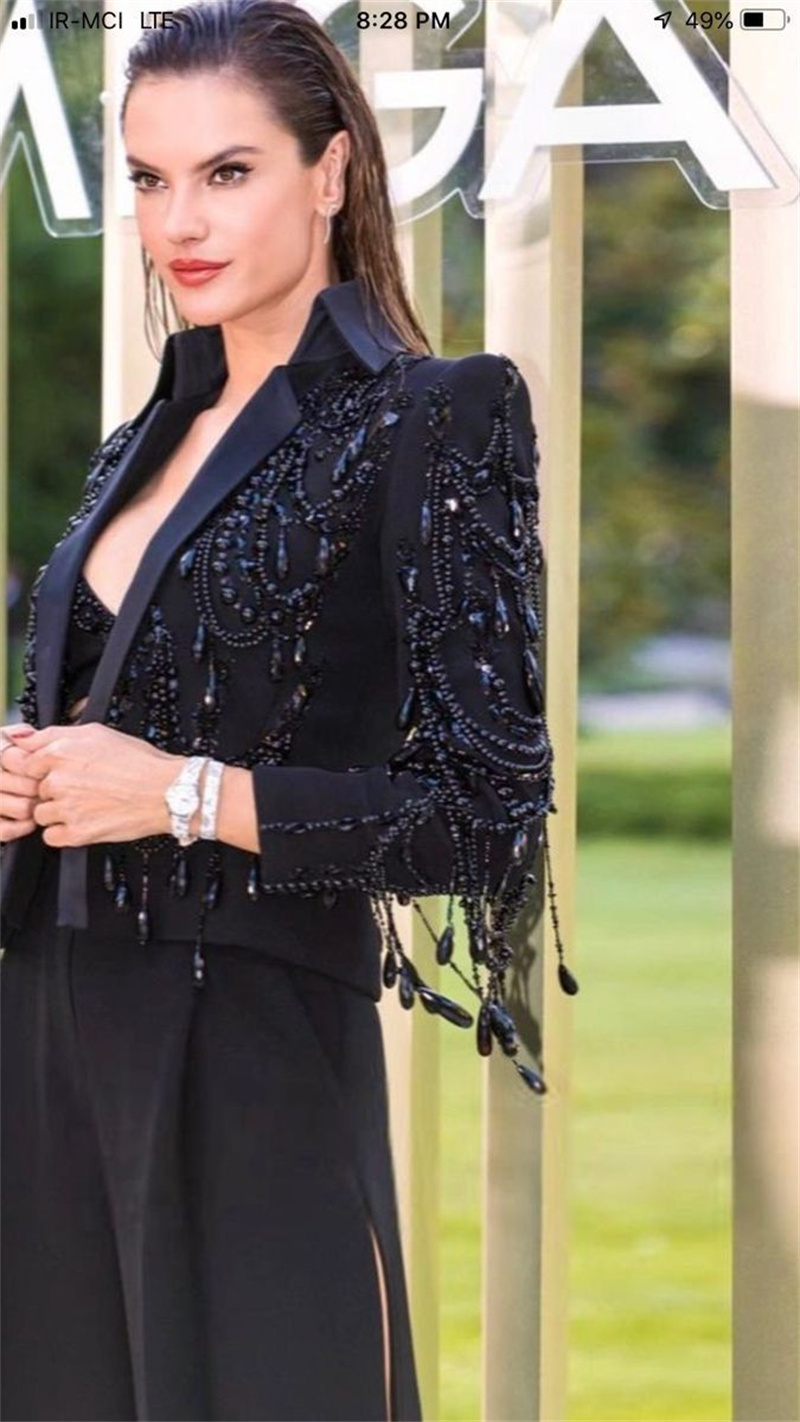 Zwarte Kristallen Dameskostuum - Women Formal Wear Black recensie en prijs