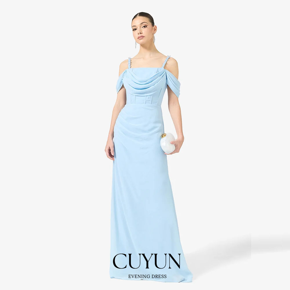 CUYUN Aangepaste hemelsblauwe  - Women'S Formal Dinner Wear recensie en prijs