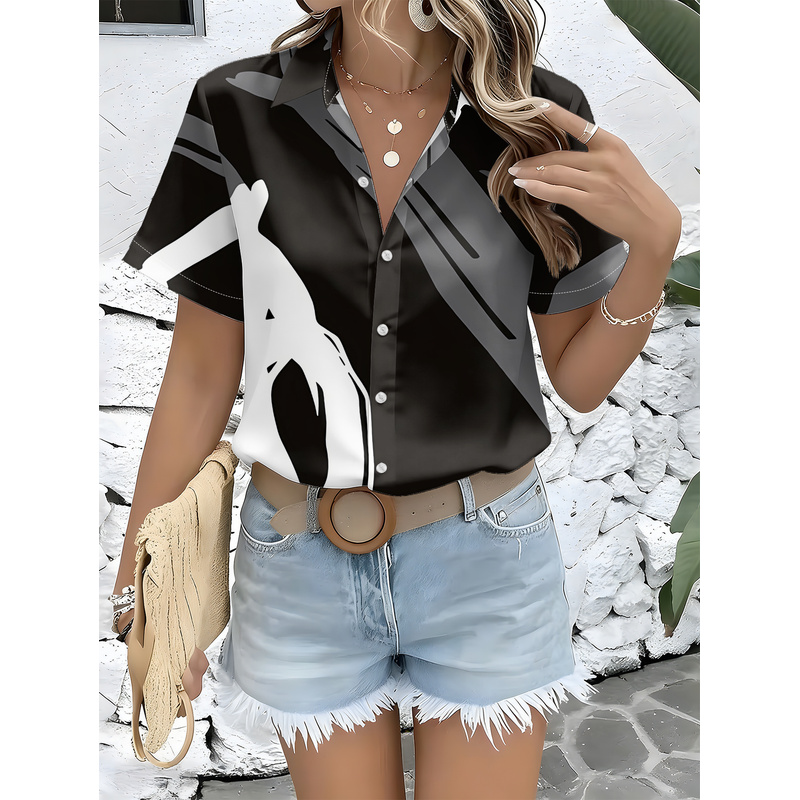 Dames overhemd met korte mouwe - Women Formal Wear Stitching recensie en prijs