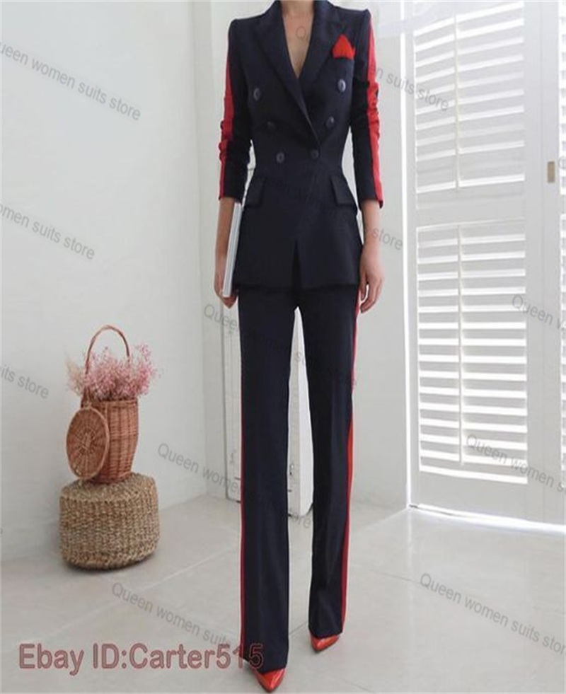 Rood Zwart Herfst Vrouwen Pak  - Women Formal Wear Black recensie en prijs