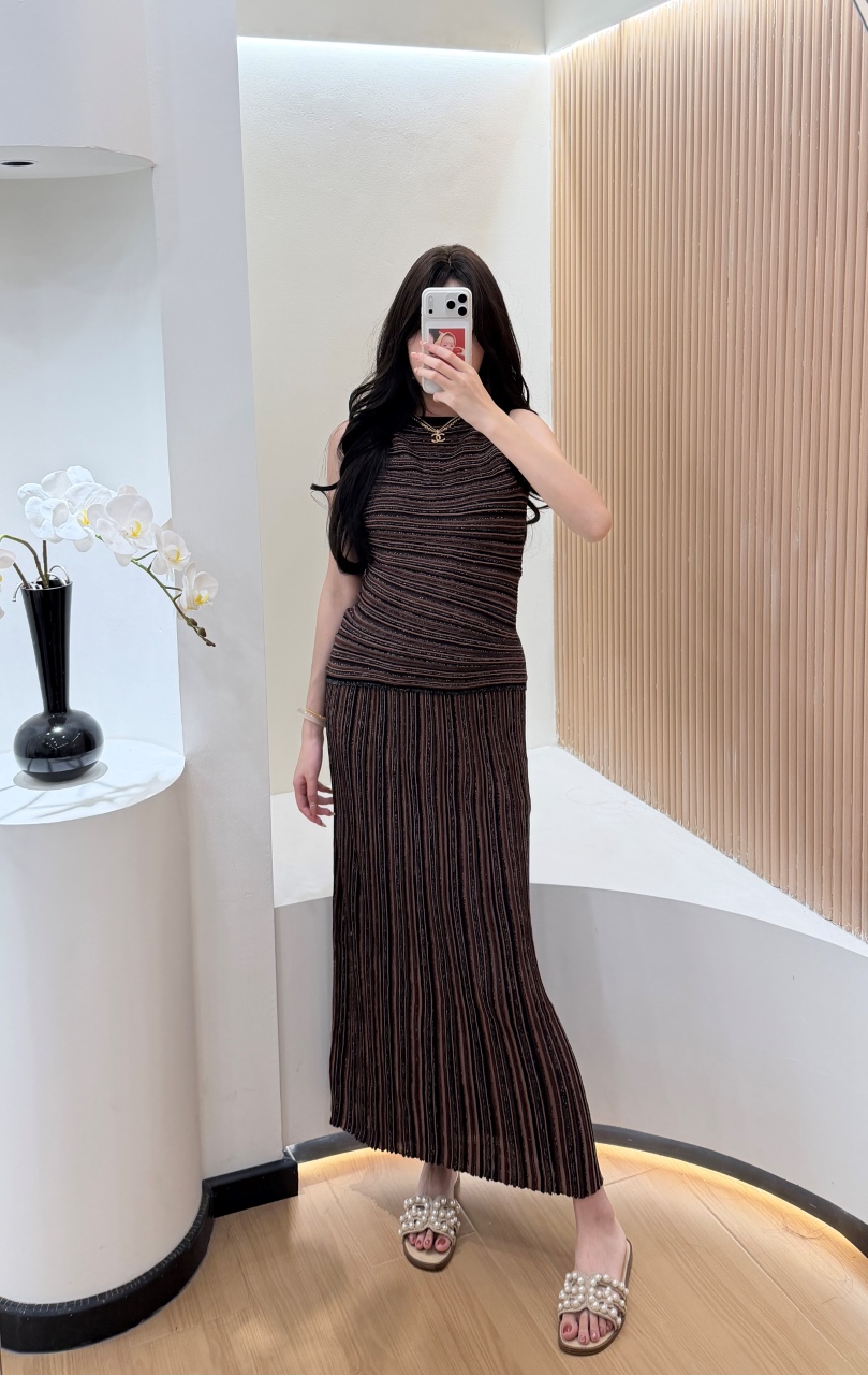 Gestreepte 2-delige damesavond - Female Formal Wear recensie en prijs