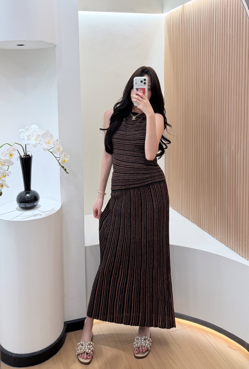 Gestreepte 2-delige damesavond - Female Formal Wear recensie en prijs