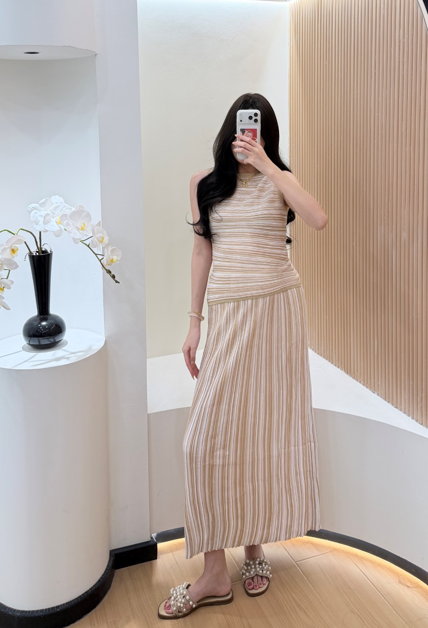Gestreepte 2-delige damesavond - Female Formal Wear recensie en prijs