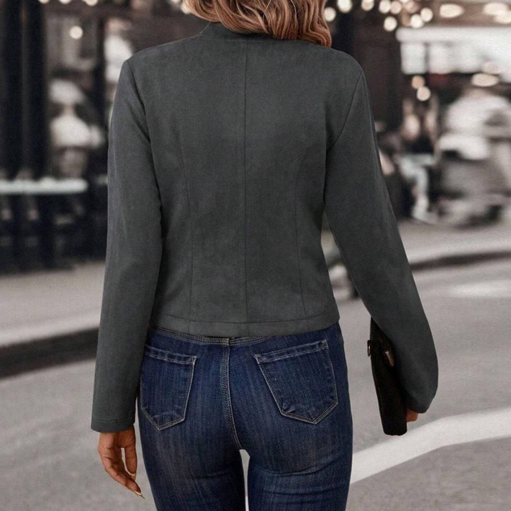 Lente Herfst Damesjas Dubbelkn - Women Formal Wear Stitching recensie en prijs
