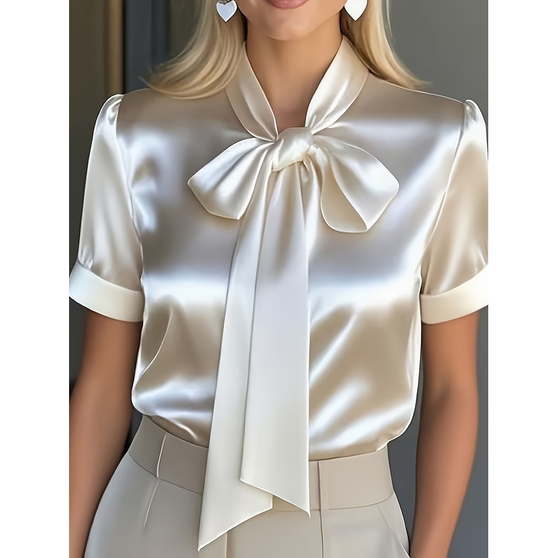 Elegant damesoverhemd met kort - Women Formal Wear Stitching recensie en prijs