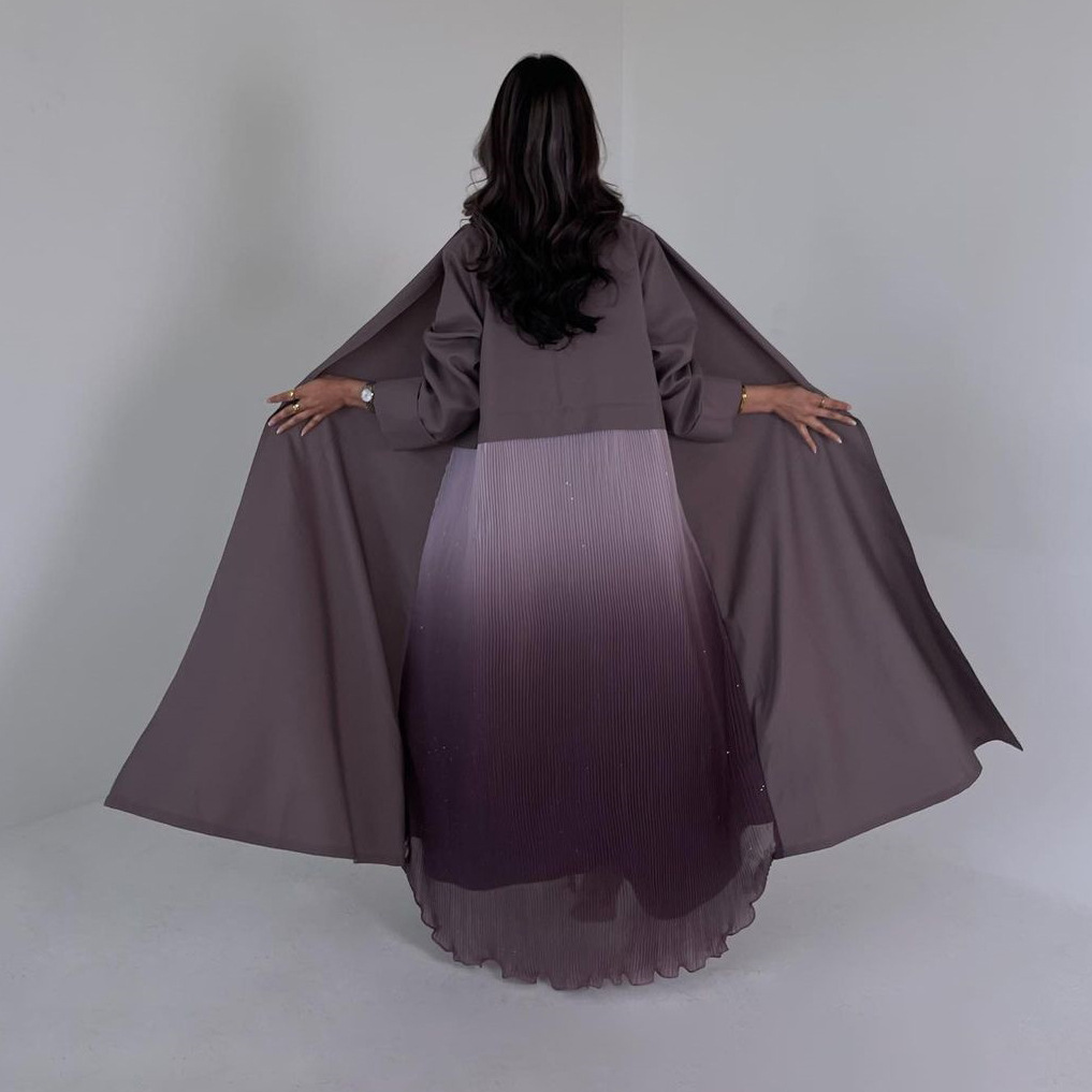 Moslim vrouwen geplooide abaya - Women Formal Wear Stitching recensie en prijs
